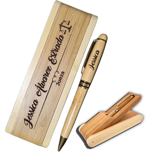 SET GERD CAJA Y LAPICERO DE MADERA