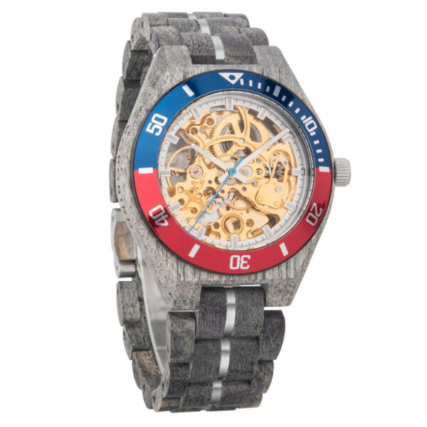 SET VOLKER RELOJ PERSONALIZADO DE MADERA CON CAJA - Imagen 3