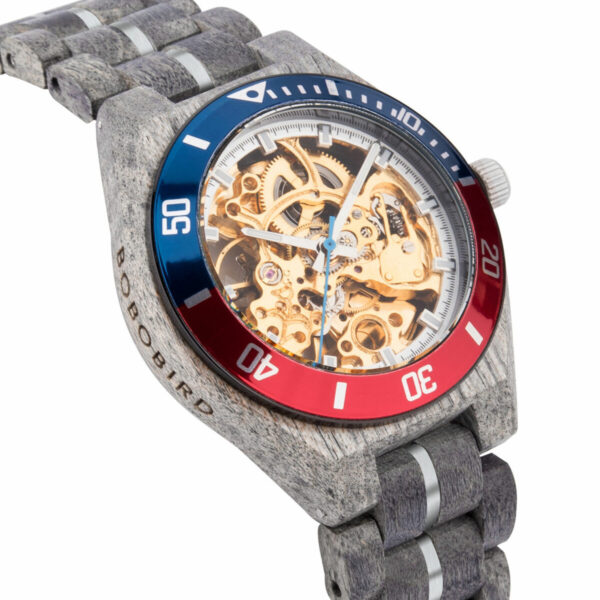 SET VOLKER RELOJ PERSONALIZADO DE MADERA CON CAJA - Imagen 2