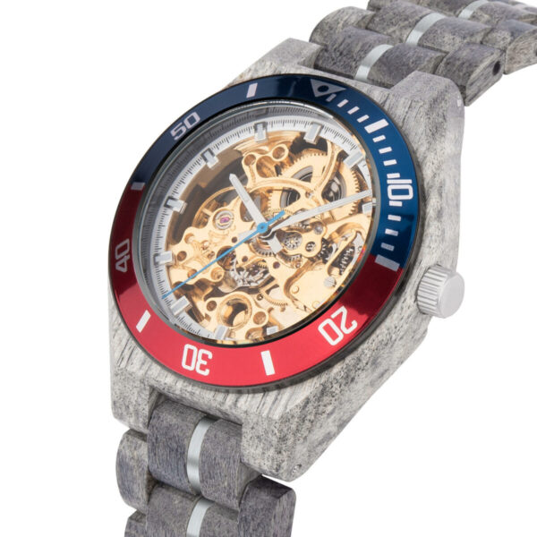 SET VOLKER RELOJ PERSONALIZADO DE MADERA CON CAJA - Imagen 4