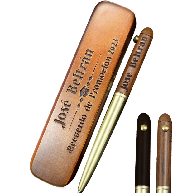 SET NORELL CAJA Y LAPICERO DE MADERA